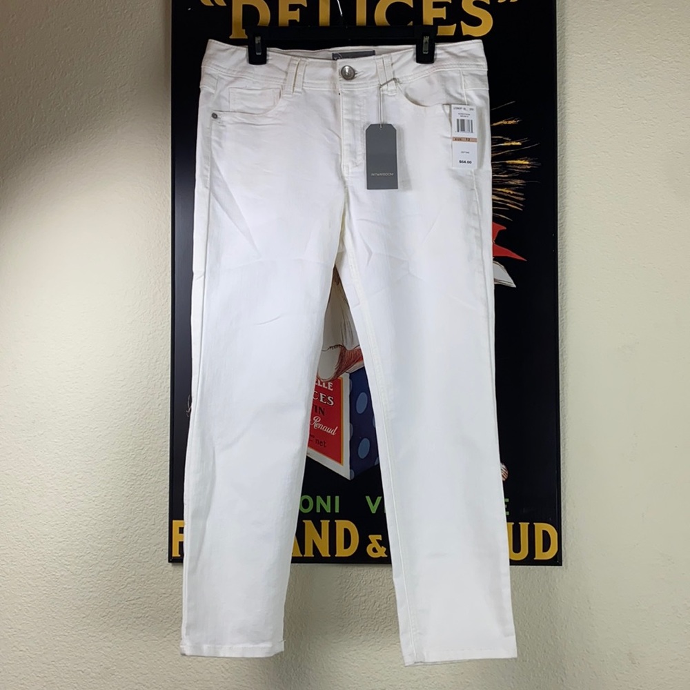 NWT Wit & Wisdom White Cropped Ankle Jeans, White